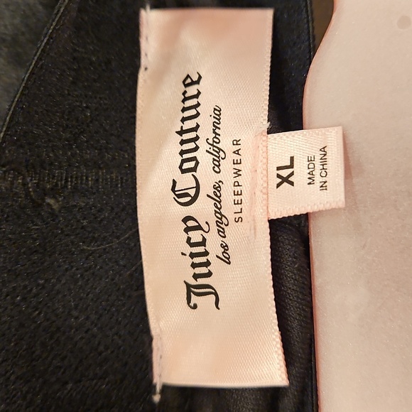 💕JUICY COUTURE💕 2 Pack Velour PJ Short Set 90s Black & Purple Bedazzled XL NWT - Picture 11 of 13